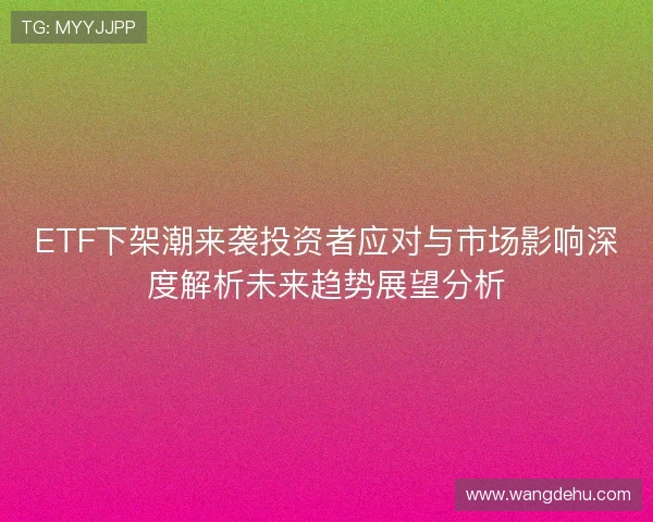 ETF下架潮来袭投资者应对与市场影响深度解析未来趋势展望分析
